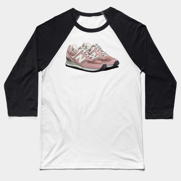 Sneackers Baseball T-Shirt by TeslaComics